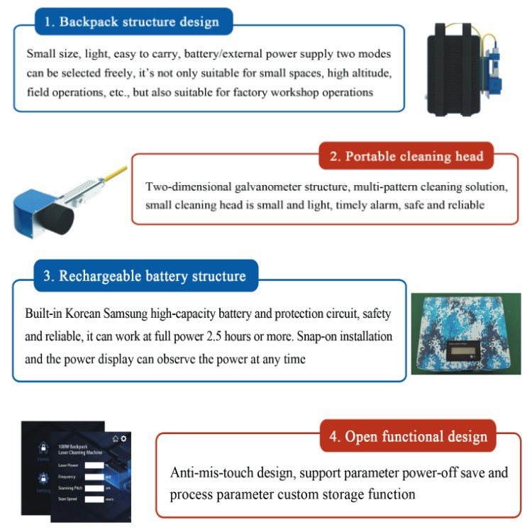 new backpack laser clean new backpack laser clean
